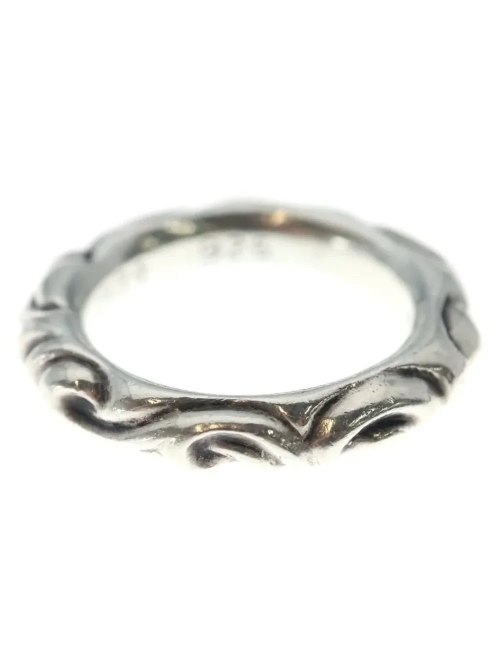 Chrome Hearts Scrl Band Scroll Ring Silver